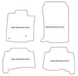 Tappetini auto per Toyota Land Cruiser J150 11.2009-2024