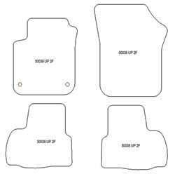 Tappetini auto per Volkswagen Up 2011-