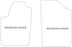 Tappetini auto per Citroen Berlingo van 2002-2008