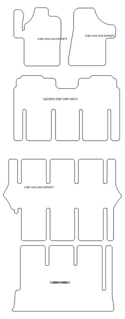 Tappetini auto per Mercedes Viano (W639) long 08.2003-2014