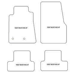 Tappetini per Ford Mustang V 2005-2014 MTM One