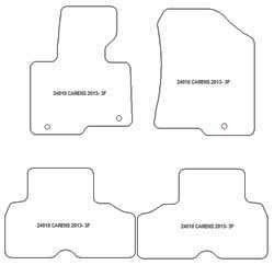 Tappetini auto per Kia Carens IV 04.2013-08.2019