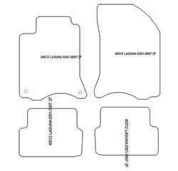 Tappetini auto per Renault Laguna II Grandtour 2001-06.2007