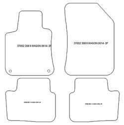 Tappetini auto per Peugeot 308 II station wagon 06.2014-11.2021