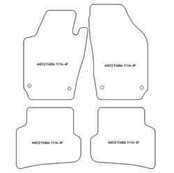 Tappetini auto per Skoda Fabia III (NJ) Hatchback 11.2014-08.2021