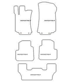 Tappetini per Mercedes Classe R (W251) 7 posti 2005-2013 MTM One
