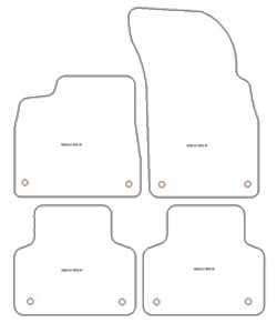 Tappetini auto per Audi Q7 (4M) 06.2015-10.2019