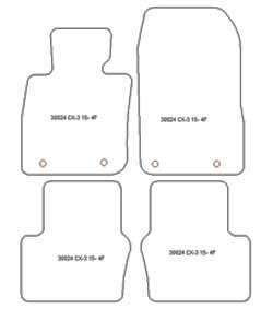 Tappetini auto per Mazda CX-3 06.2015-12.2021