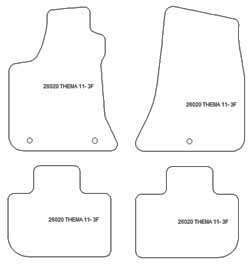 Tappetini per Lancia Thema 2011-2014 MTM One