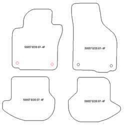 Tappetini auto per Volkswagen Eos 2006-2015