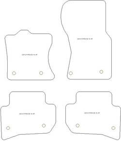 Tappetini auto per Jaguar F-Pace (X761) (anche Mild Hybrid MEHV) 04.2016-