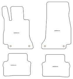 Tappetini auto per Mercedes Classe E (W213) (anche Plug-in Hybrid) 04.2016-07.2023