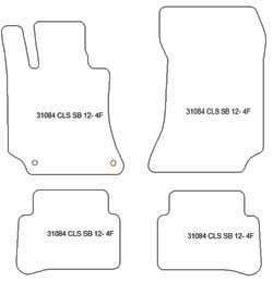 Tappetini auto per Mercedes CLS Shooting Brake 10.2012-02.2018