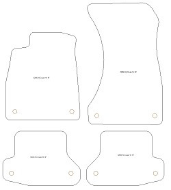 Tappetini per Audi A5 (F53) Coupe 10.2016-02.2020 MTM One