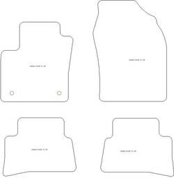 Tappetini per Toyota C-HR / C-HR Hybrid 01.2017-12.2023 MTM One
