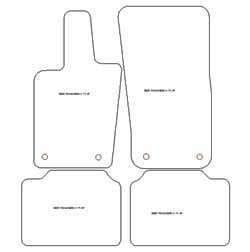 Tappetini per Porsche Panamera II (anche E-Hybrid) 2017-2020 MTM One