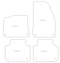 Tappetini per Porsche Cayenne III / Cayenne Coupe (anche E-Hybrid) 11.2017- MTM One