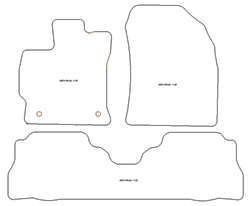 Tappetini auto per Toyota Prius + 2011-