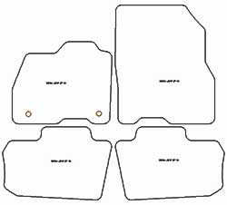 Tappetini auto per Nissan Leaf II (ZE) 2018-