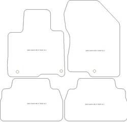 Tappetini per Hyundai Santa Fe IV (TM) 5 posti Disel 2018- MTM One