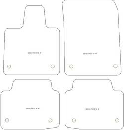 Tappetini auto per Jaguar I-Pace 2018-