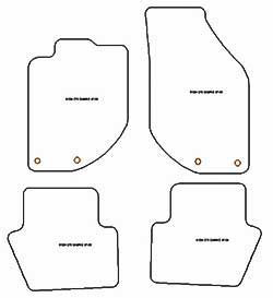 Tappetini auto per Volvo C70 Cabrio 1995-2005