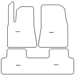 Tappetini auto per Tesla Model 3 07.2017-06.2020