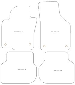 Tappetini auto per Volkswagen Jetta 2011-