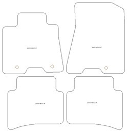 Tappetini auto per Hyundai Nexo 2018-