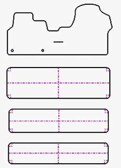 Tappetini auto per Opel Vivaro bus (anche Electric) 2019-