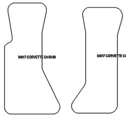 Tappetini auto per Chevrolet Corvette C4 1983-1996 one