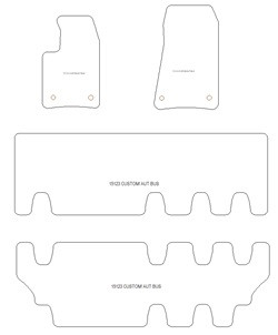 Tappetini per Ford Custom bus (cambio automatico) 2013-2023 MTM One