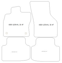 Tappetini auto per Seat Leon IV (KL) (anche Plug-in Hybrid) 2020-