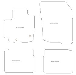 Tappetini auto per Suzuki SX4 / S-Cross II Mild Hybrid / Hybrid /Full Hybrid 2020-