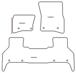 Tappetini per Land Rover Defender 110 (anche Plug-in Hybrid) 2020- MTM One