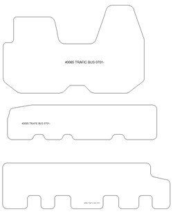 Tappetini per Renault Trafic bus 07.2001-2014 MTM One