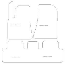 Tappetini auto per Tesla Model 3 (Long range) 09.2020-