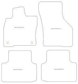 Tappetini per Cupra Leon (fixing distance 350 mm) 5 porte / Sportstourer 09.2020- MTM One