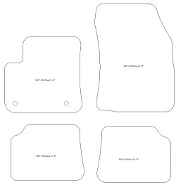 MOTOS Tappetini Gomma Per Opel Mokka II B (2020+) – Set Antiscivolo 4 Stagioni, Protezione Auto, Bordi Alti 3cm