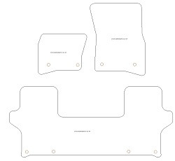 Tappetini auto per Land Rover Defender 90 2020-