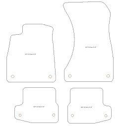Tappetini auto per Audi A5 (F57) Cabrio 02.2020-