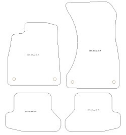 Tappetini auto per Audi A5 (F53) Coupe 02.2020-
