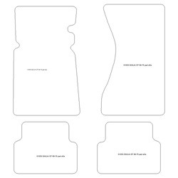 Tappetini per Alfa Romeo Giulia GT (pedaliera alta/sospesa) 1963-1975 MTM One