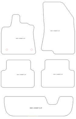 Tappetini per Dacia Jogger 7 posti 2022- MTM One