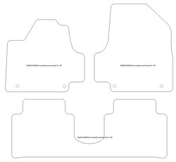 Tappetini auto per Hyundai Ioniq 5 (consolle centrale scorrevole) 2021- one