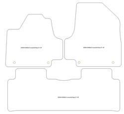 Tappetini auto per Hyundai Ioniq 5 (consolle centrale fissa) 2021- one