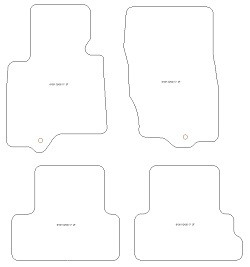 Tappetini auto per Infinity QX50 2017- one