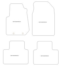 Tappetini auto per Isuzu D-max Space 2020- one