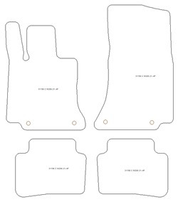 Tappetini per Mercedes Classe C (S206) Wagon (anche Mild Hybrid / Plug-in Hybrid) 06.2021- MTM One