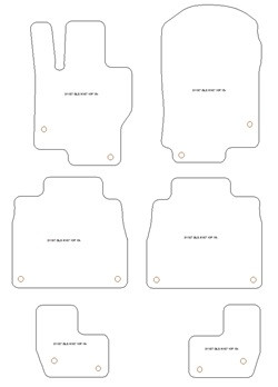 Tappetini auto per Mercedes GLS (X167) 5 posti 12.2019- one